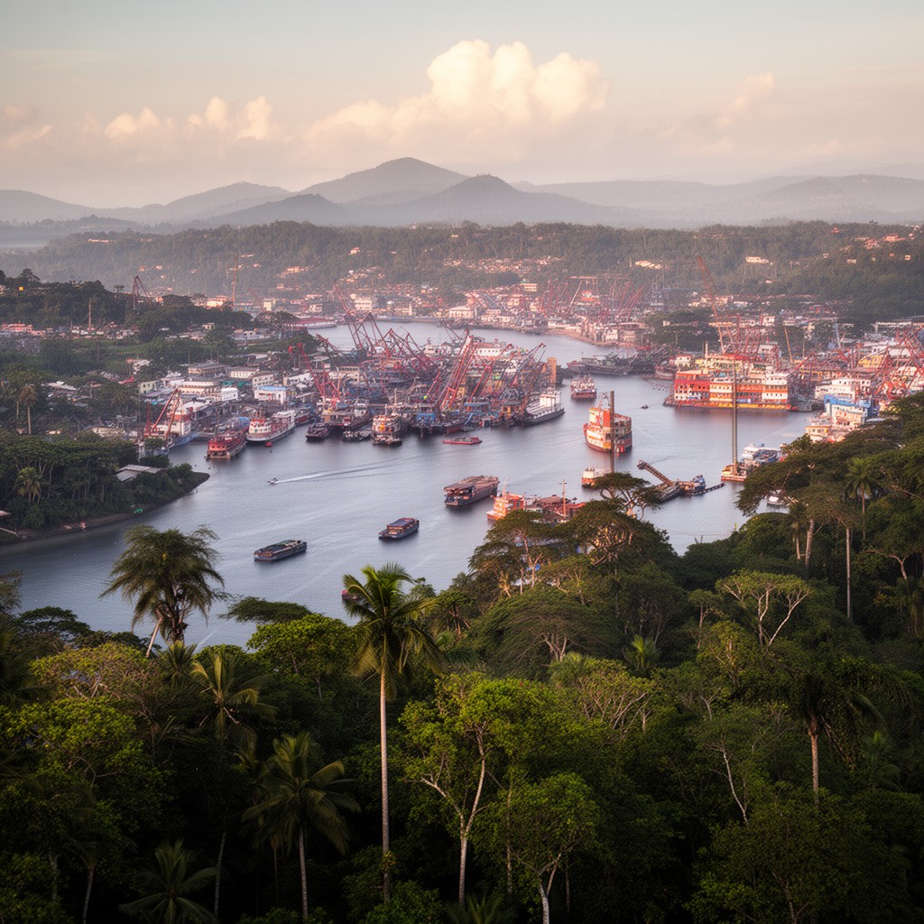 AI-generated illustration of Lower Guinea