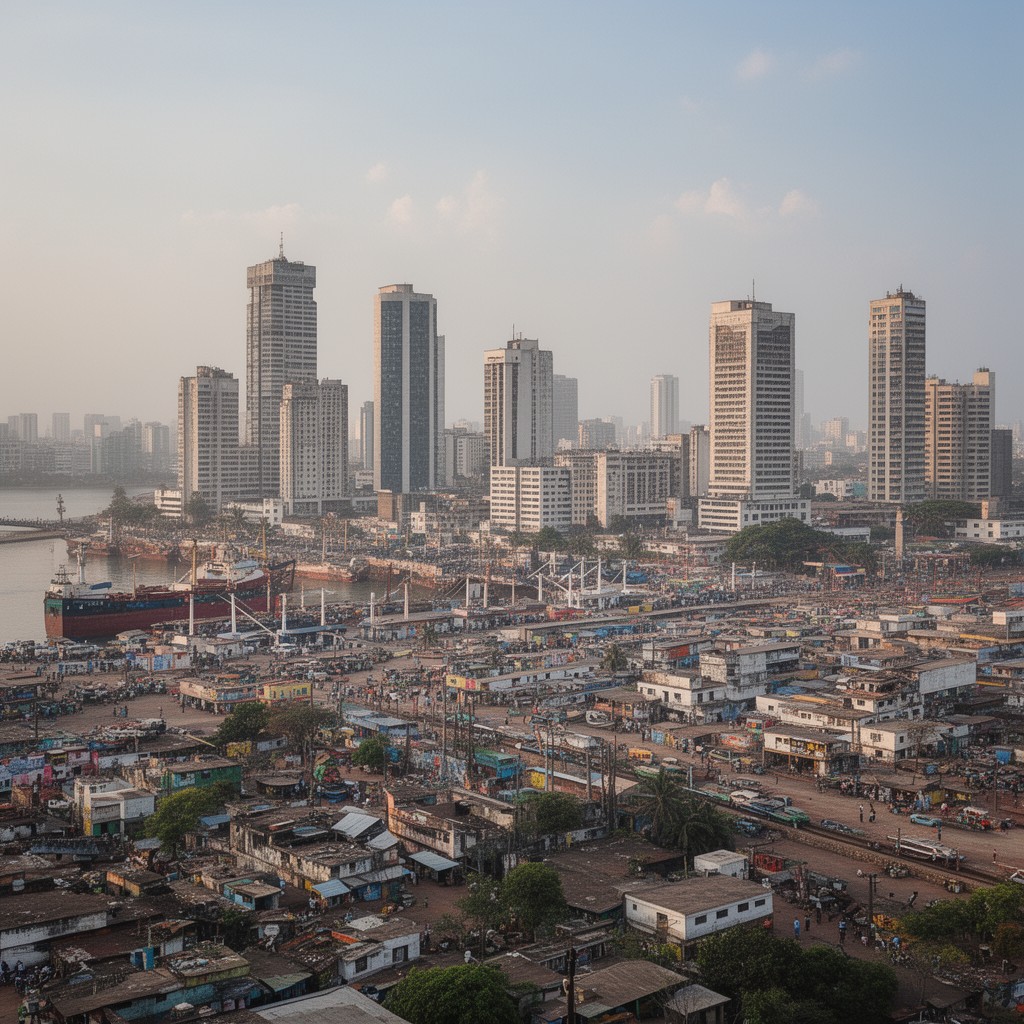 AI-generated illustration of Abidjan