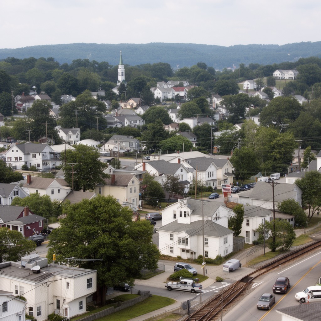 AI-generated illustration of Village of Maybrook, New York