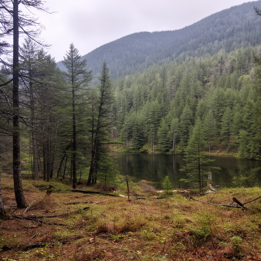 AI-generated illustration of Harriman State Park (part)