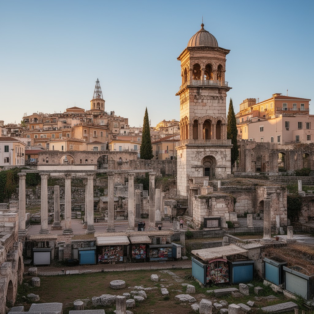 AI-generated illustration of Roman Agora