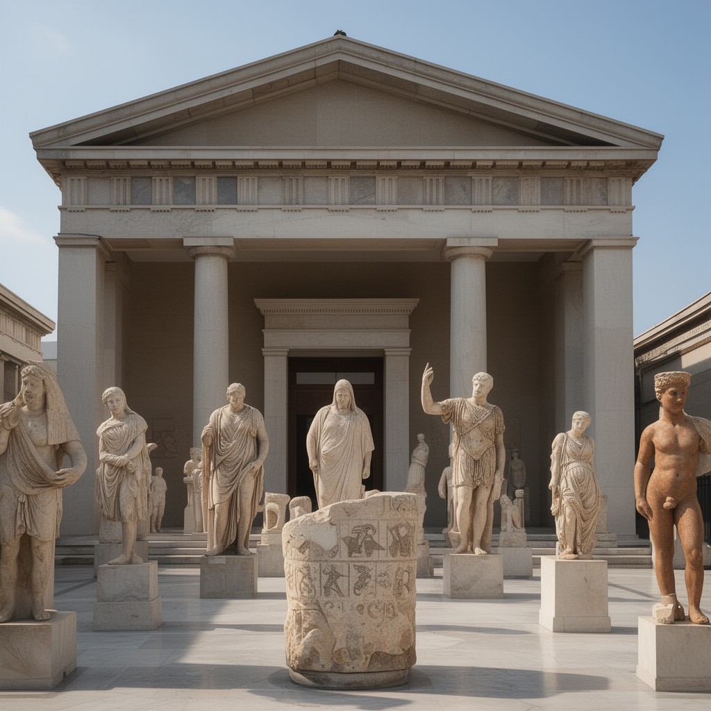 AI-generated illustration of National Archaeological Museum of Athens