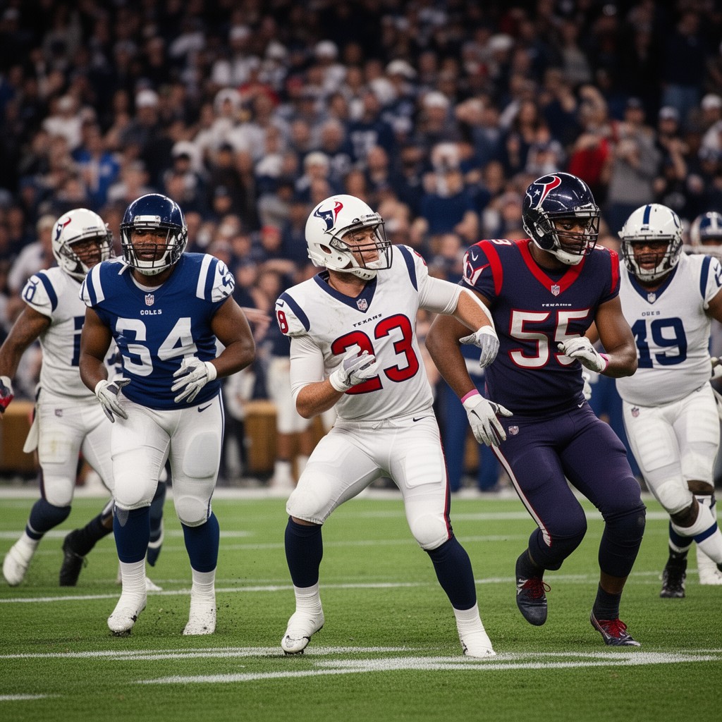 AI-generated illustration of Texans–Colts rivalry