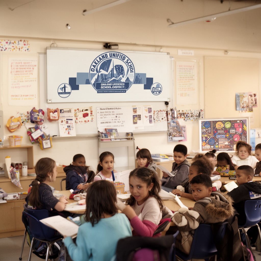 AI-generated illustration of Oakland Unified School District