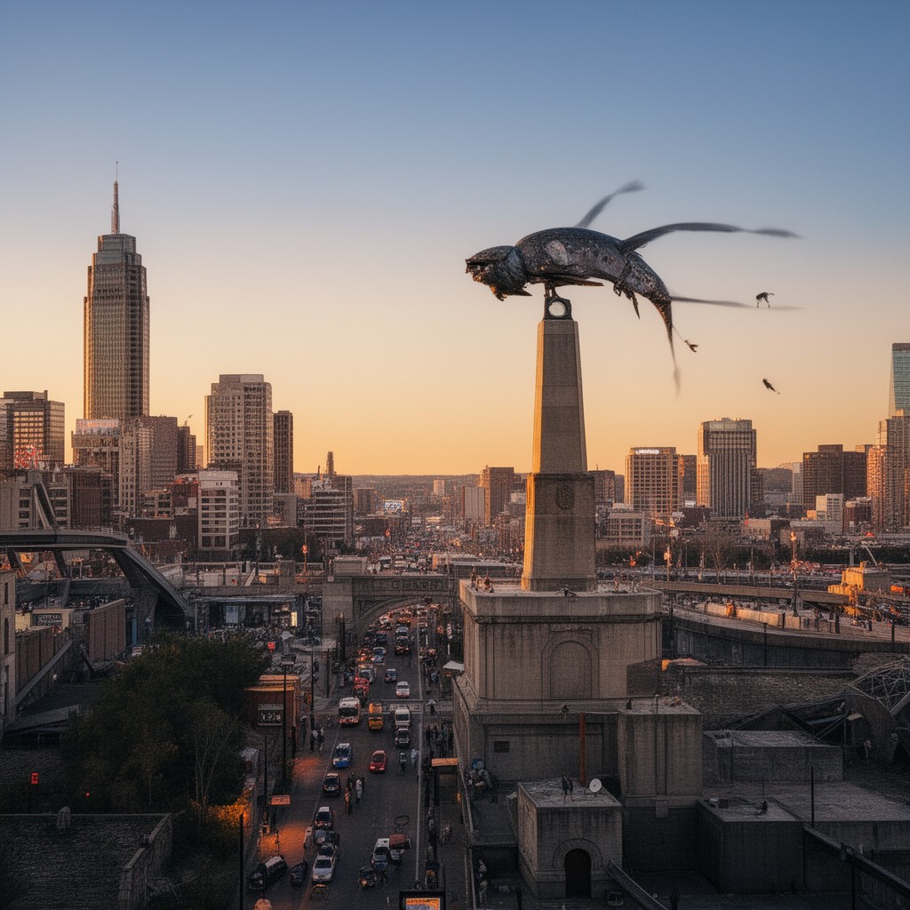 AI-generated illustration of Queen City