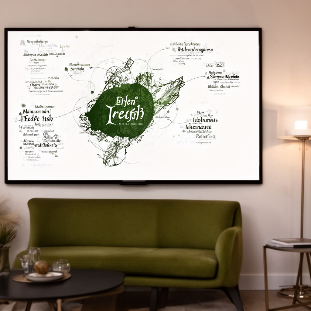 AI-generated illustration of Modern Irish