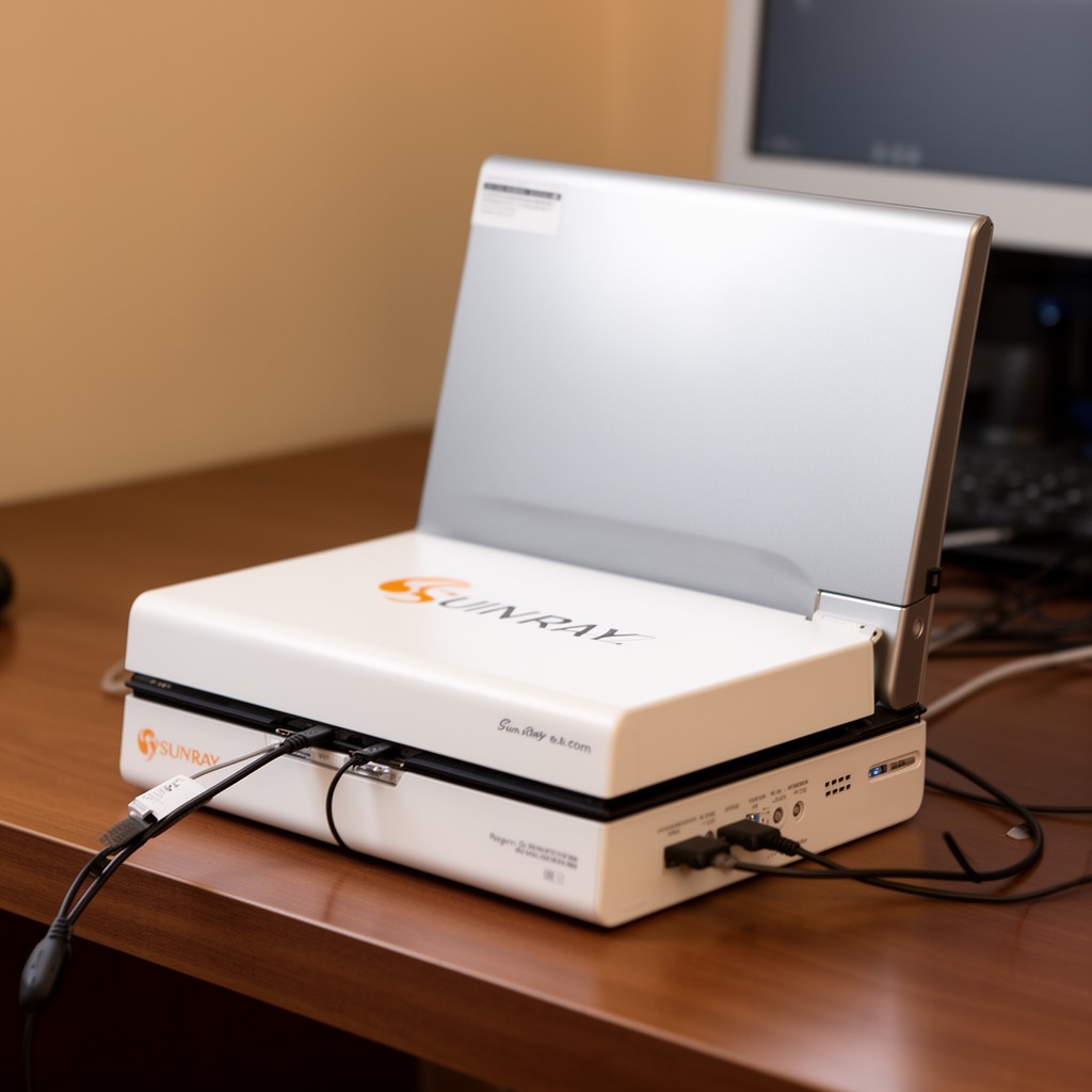 AI-generated illustration of Sun Ray thin client