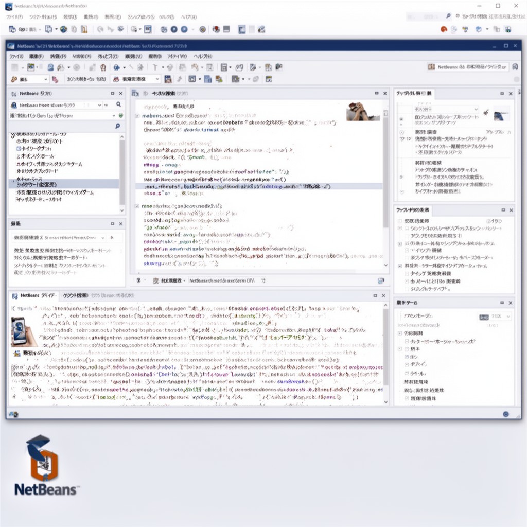 AI-generated illustration of NetBeans IDE