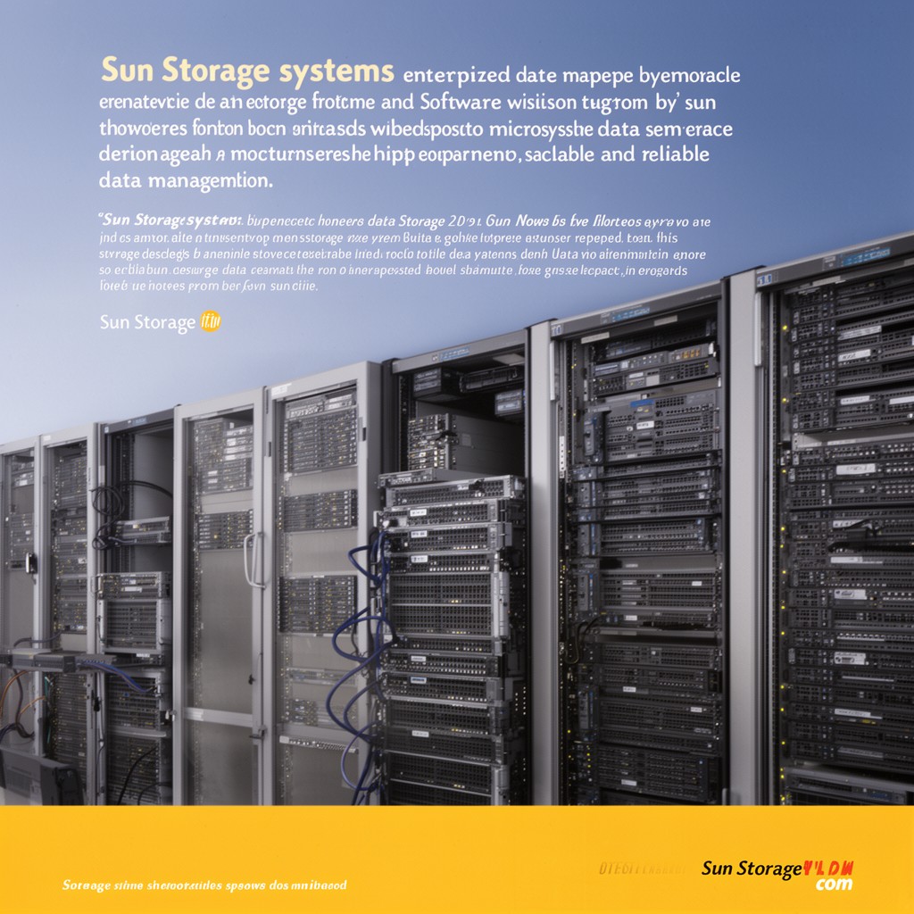 AI-generated illustration of Sun Storage systems