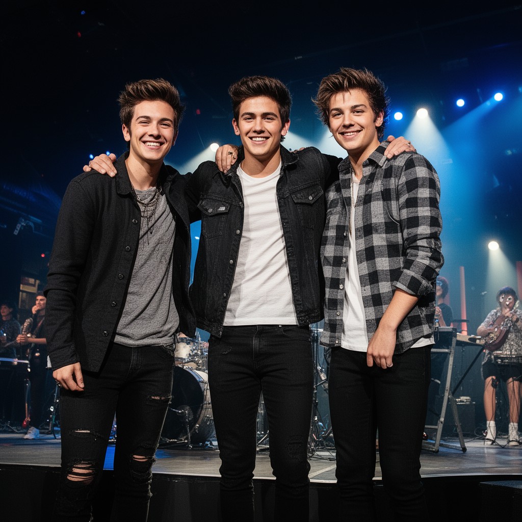 AI-generated illustration of Jonas Brothers