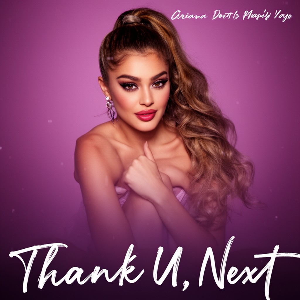 AI-generated illustration of Thank U, Next (Ariana Grande album)
