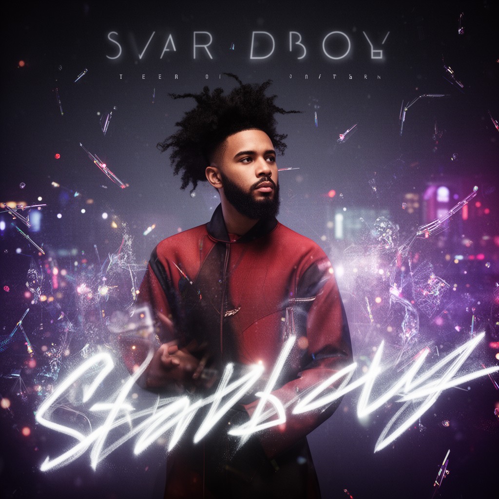 AI-generated illustration of Starboy (The Weeknd album)