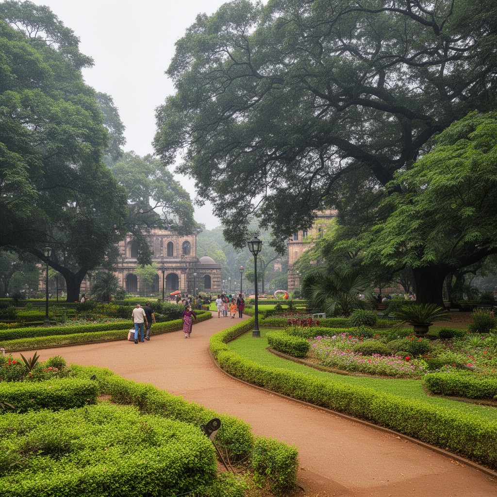 AI-generated illustration of Cubbon Park