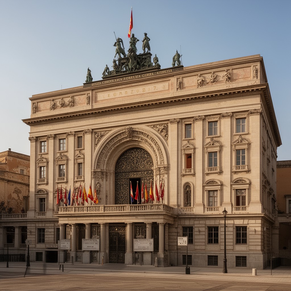 AI-generated illustration of Zaragoza General Military Academy