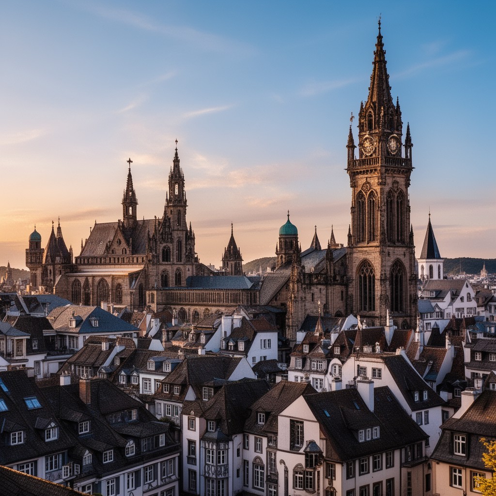 AI-generated illustration of Göttingen, Lower Saxony, Germany