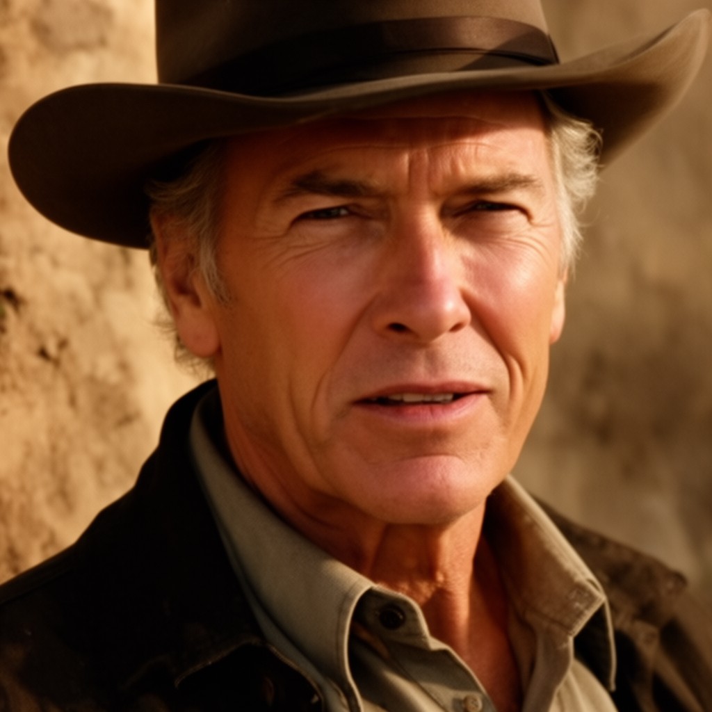 AI-generated illustration of Clint Eastwood