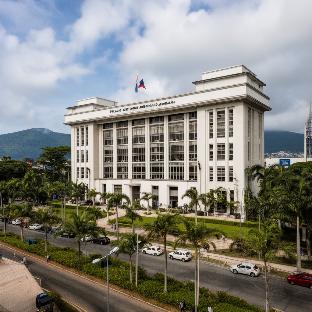AI-generated illustration of Palacio Justo Arosemena