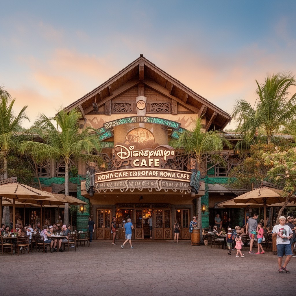 AI-generated illustration of Kona Cafe
