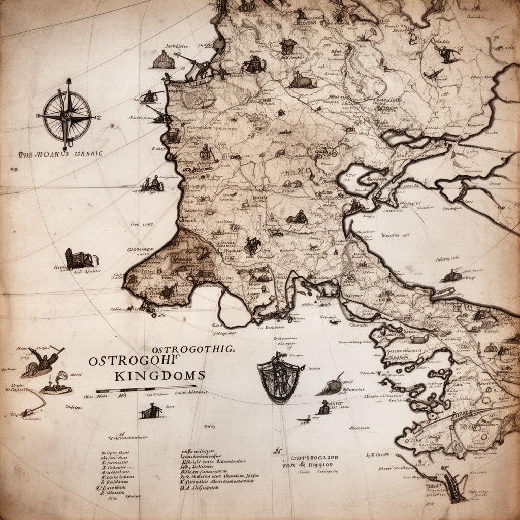AI-generated illustration of Ostrogothic Kingdom