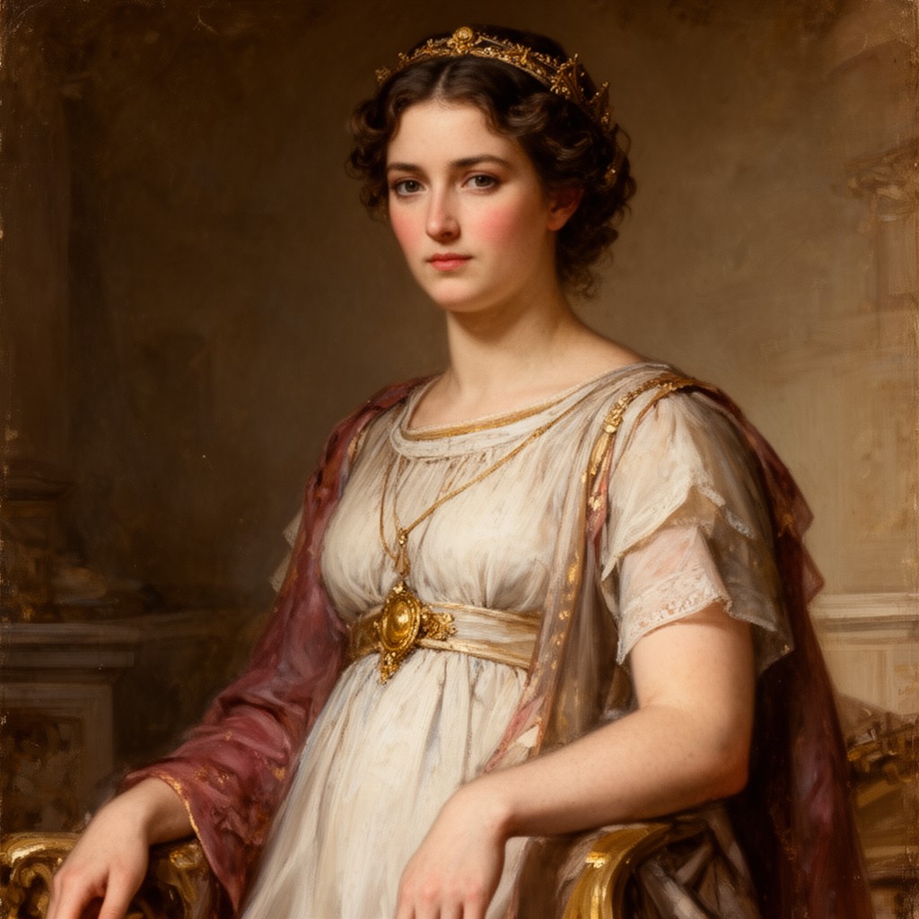 AI-generated illustration of Vespasia Polla