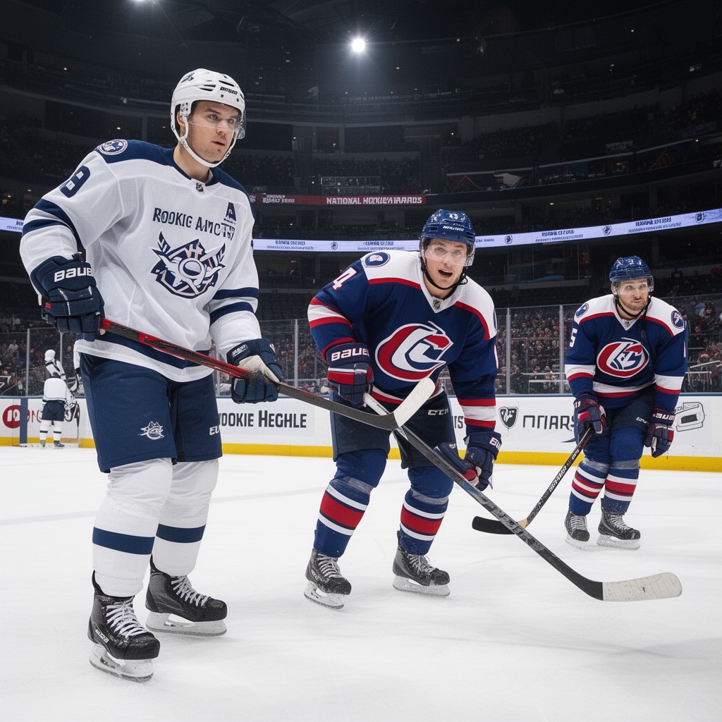AI-generated illustration of National Hockey League rookie awards