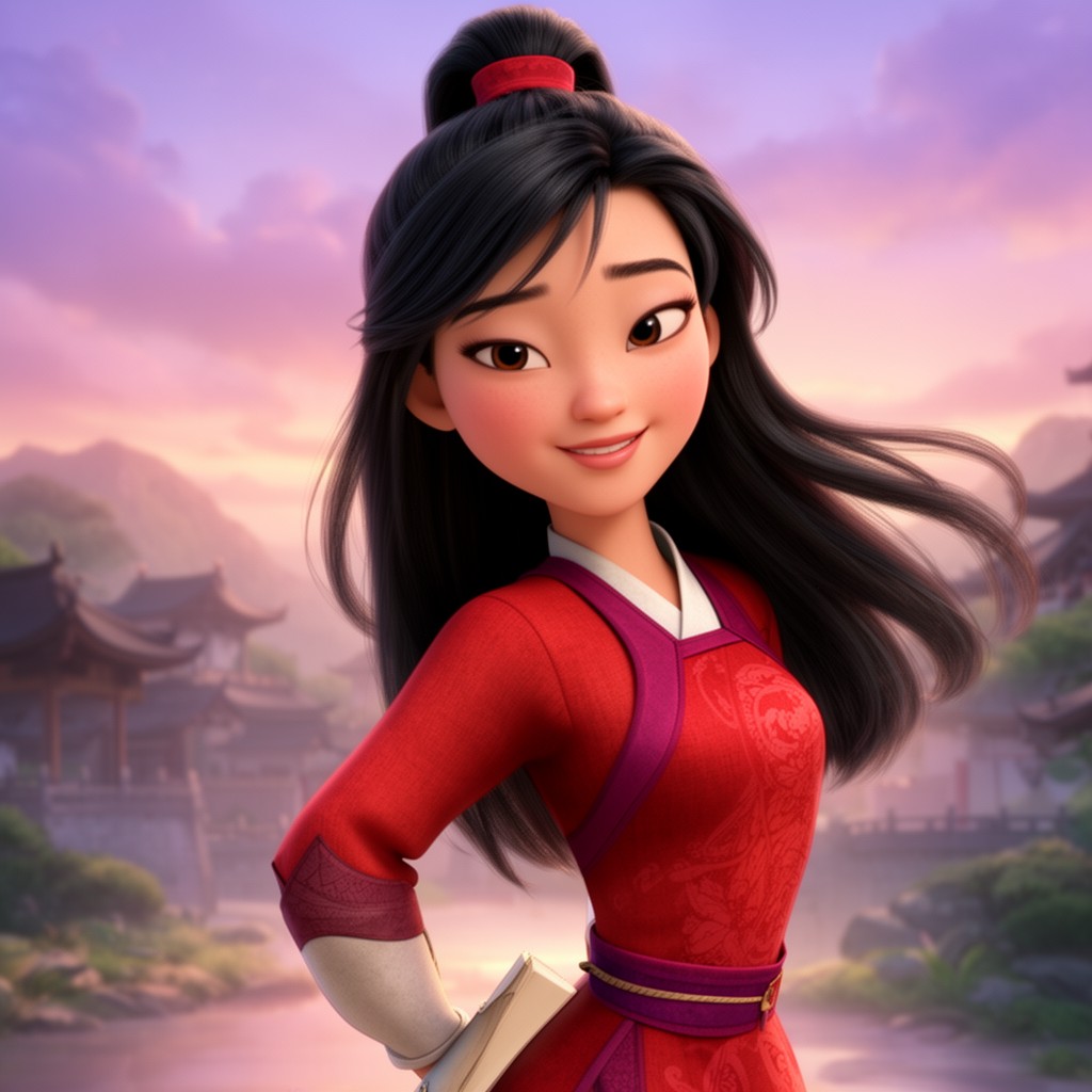 AI-generated illustration of Mulan