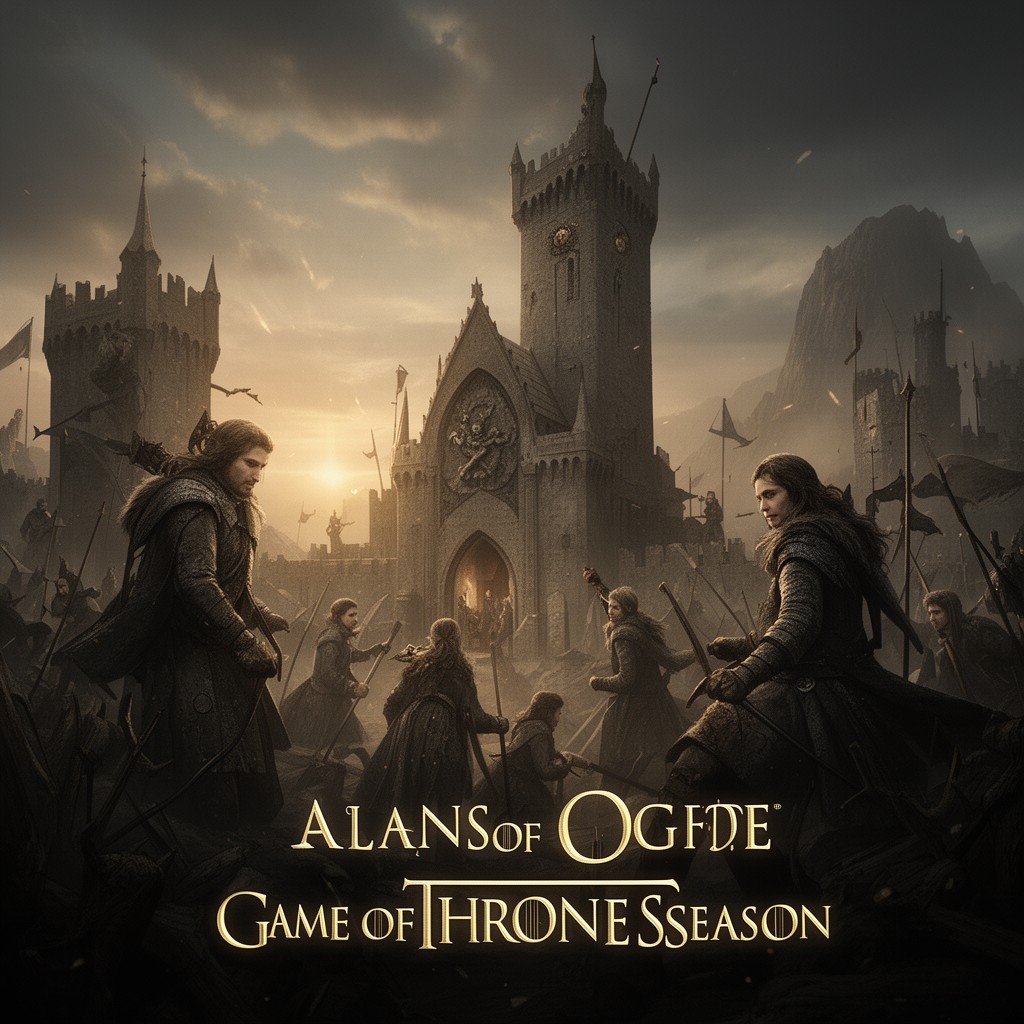 AI-generated illustration of Game of Thrones season 1