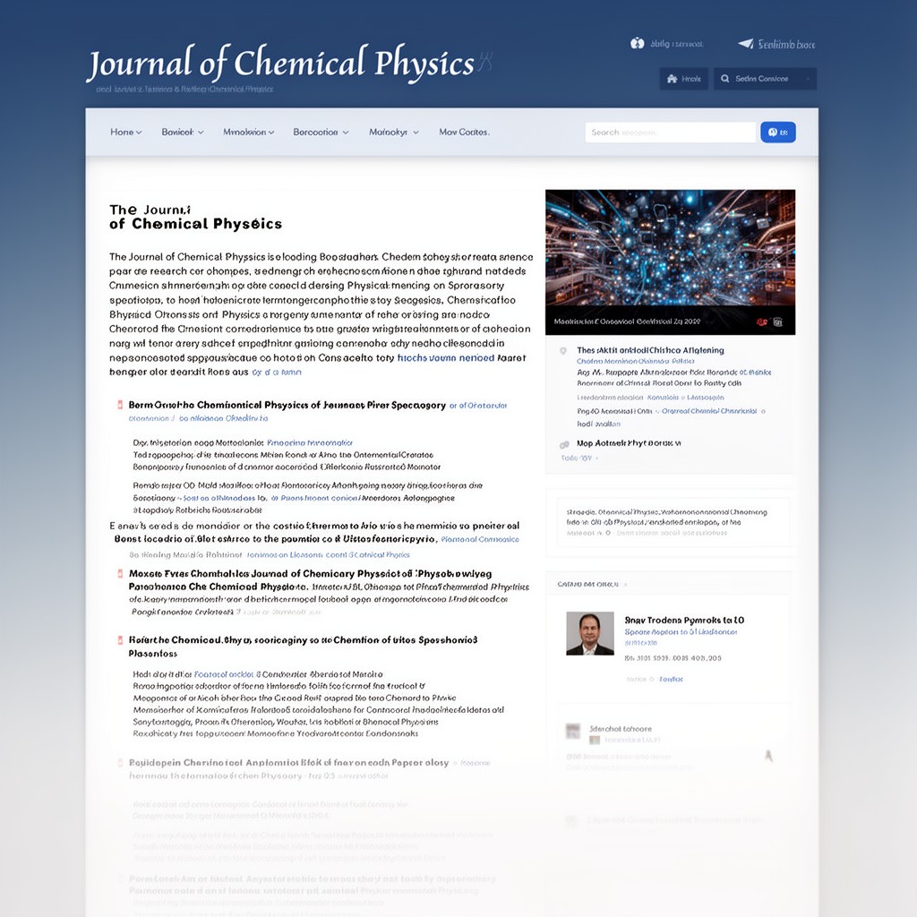 AI-generated illustration of Journal of Chemical Physics