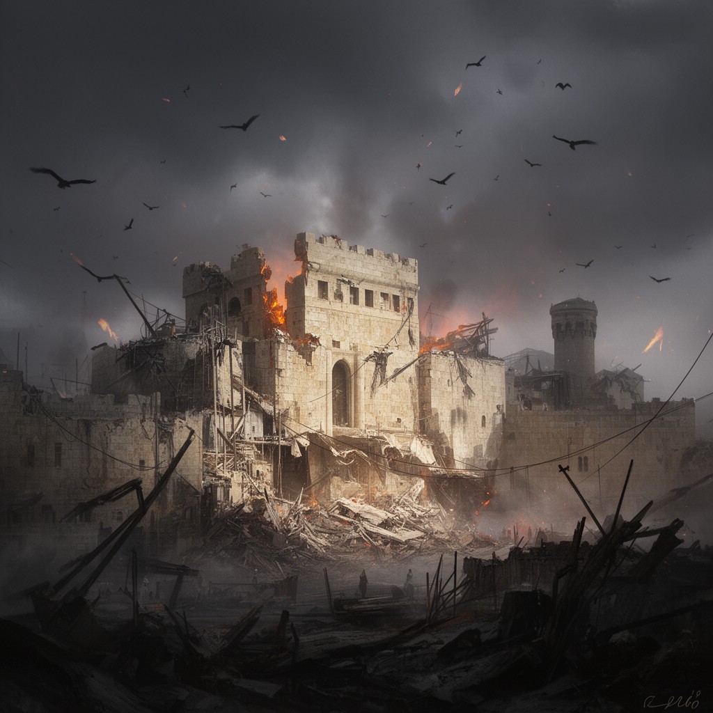 AI-generated illustration of Churban