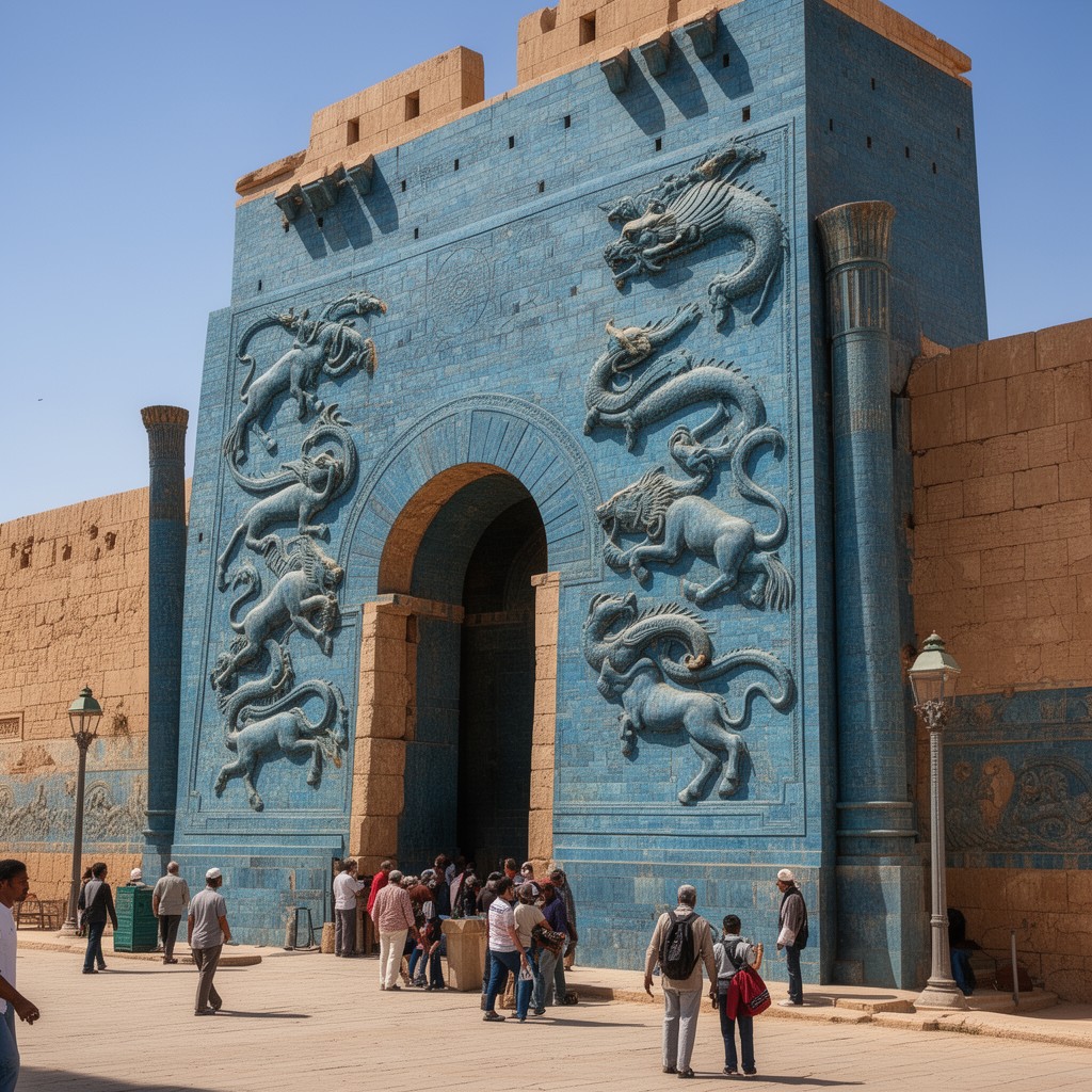 AI-generated illustration of Ishtar Gate