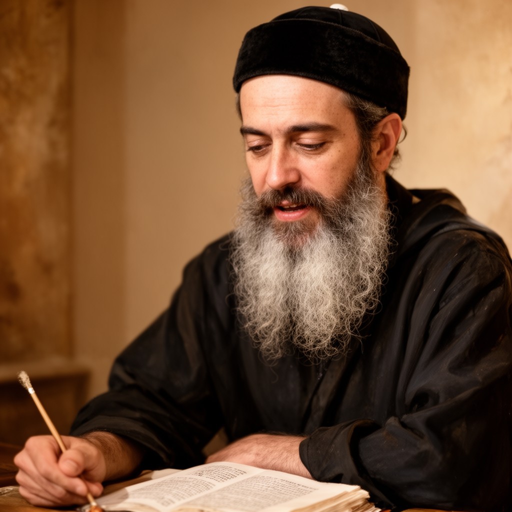 AI-generated illustration of Rabbi Akiva