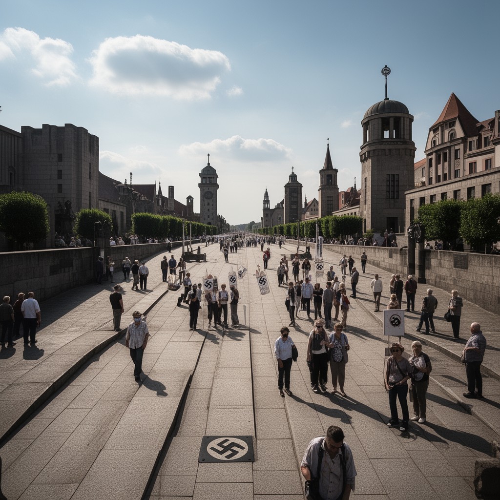 AI-generated illustration of Great Road (Große Straße)