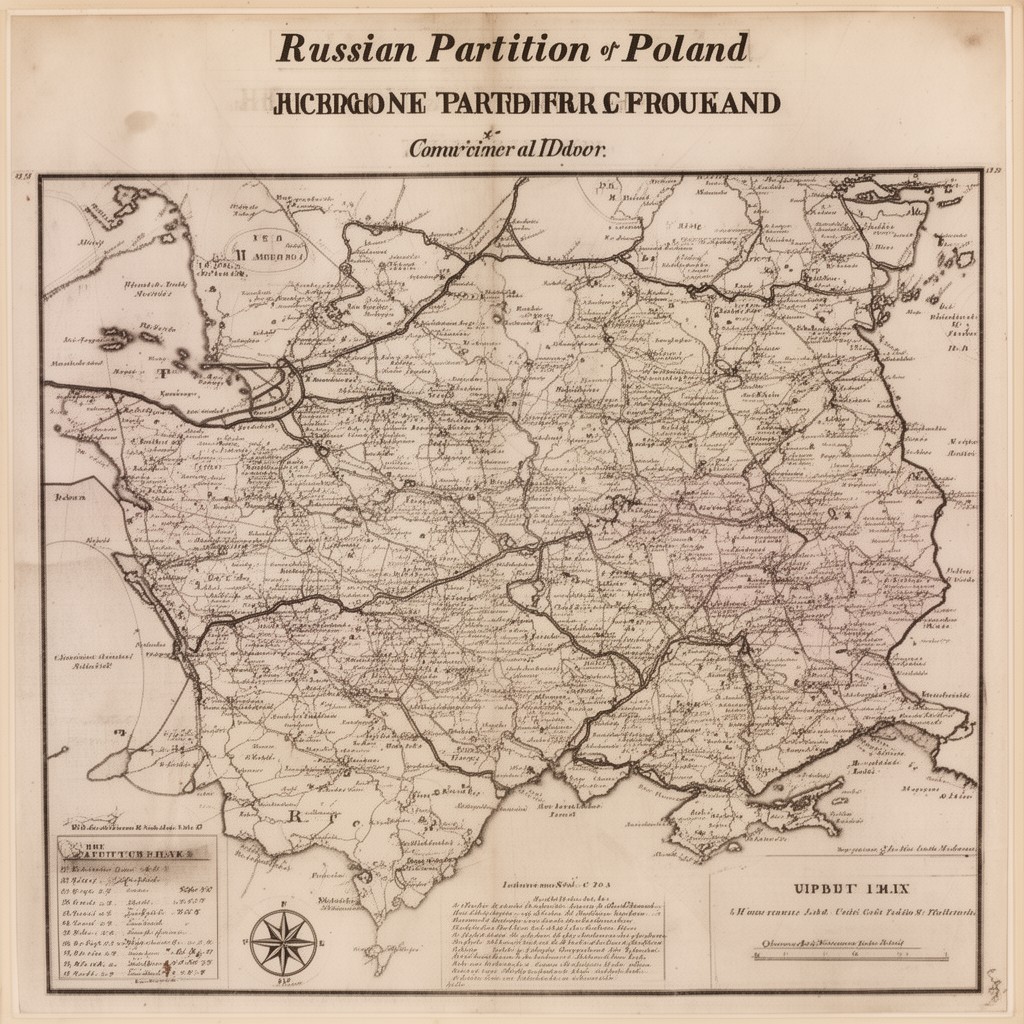 AI-generated illustration of Russian Partition of Poland