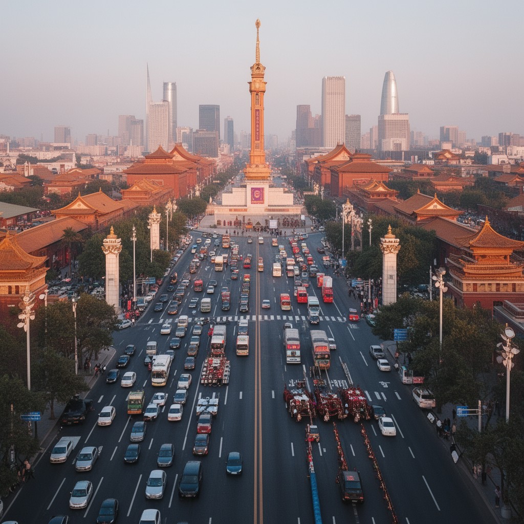 AI-generated illustration of Chang’an Avenue