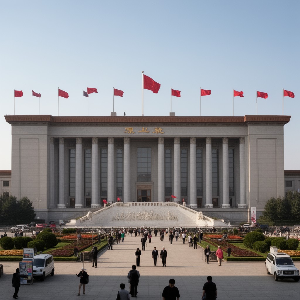 AI-generated illustration of Great Hall of the People