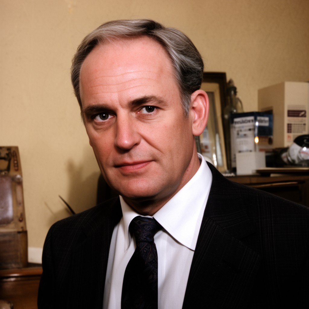 AI-generated illustration of John Clive (actor)