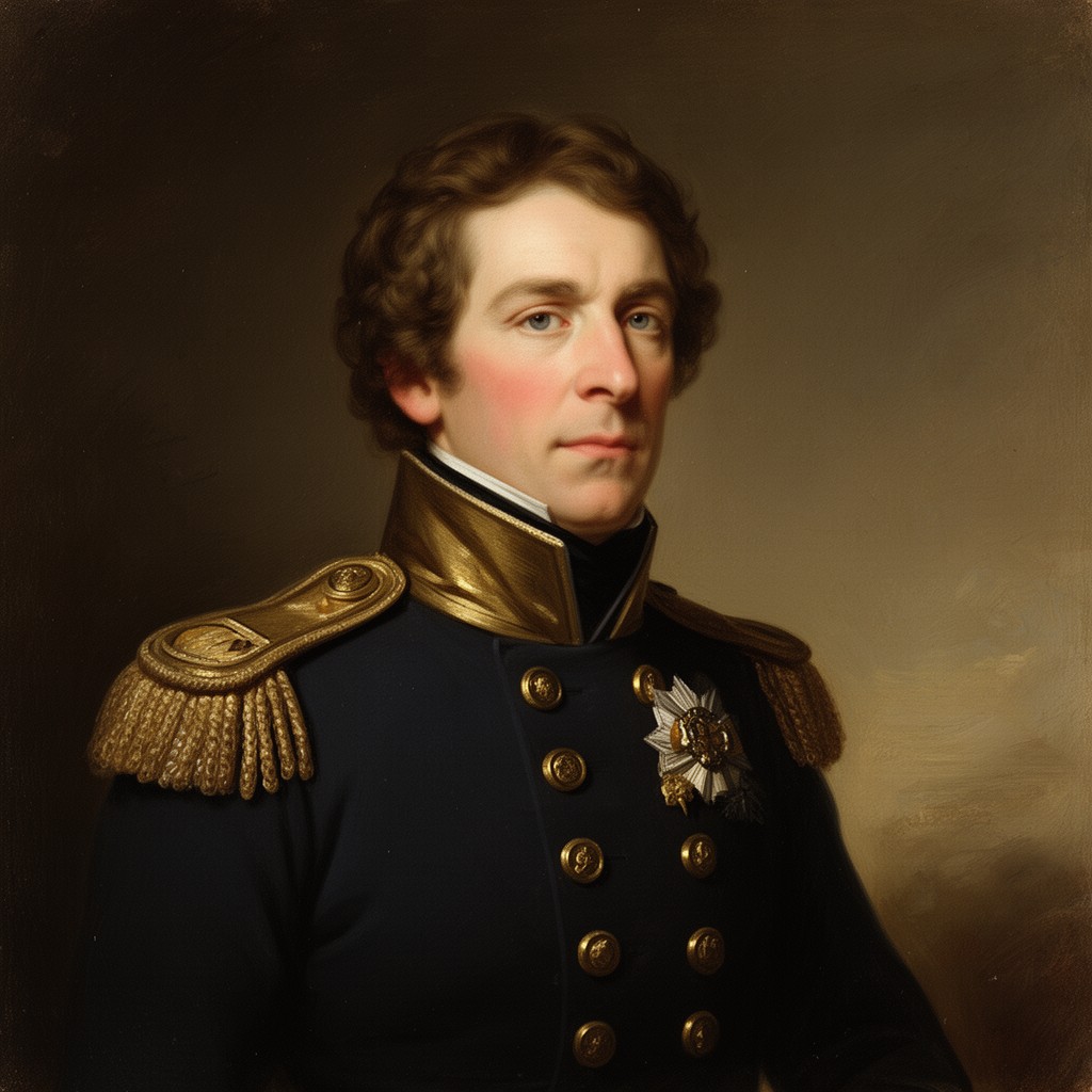 AI-generated illustration of George Clive (British Army officer)