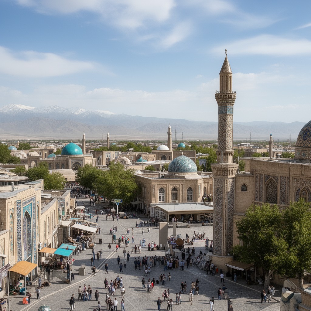 AI-generated illustration of Andijan