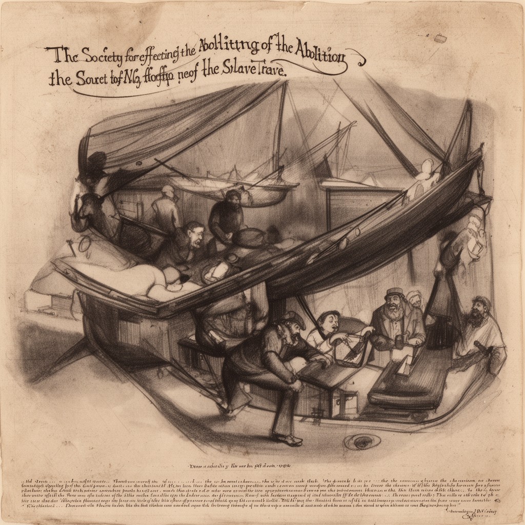 AI-generated illustration of Society for Effecting the Abolition of the Slave Trade