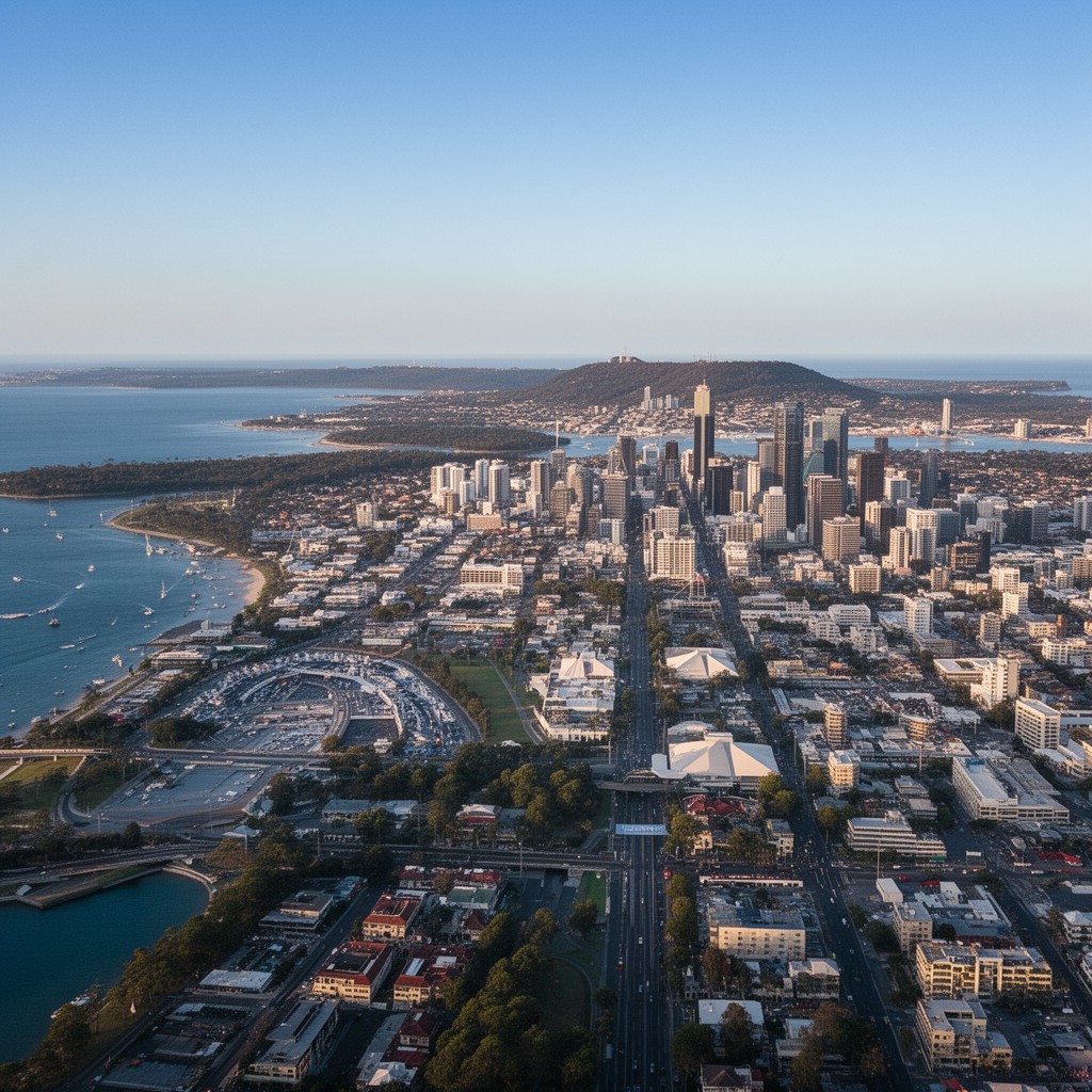 AI-generated illustration of South East Queensland