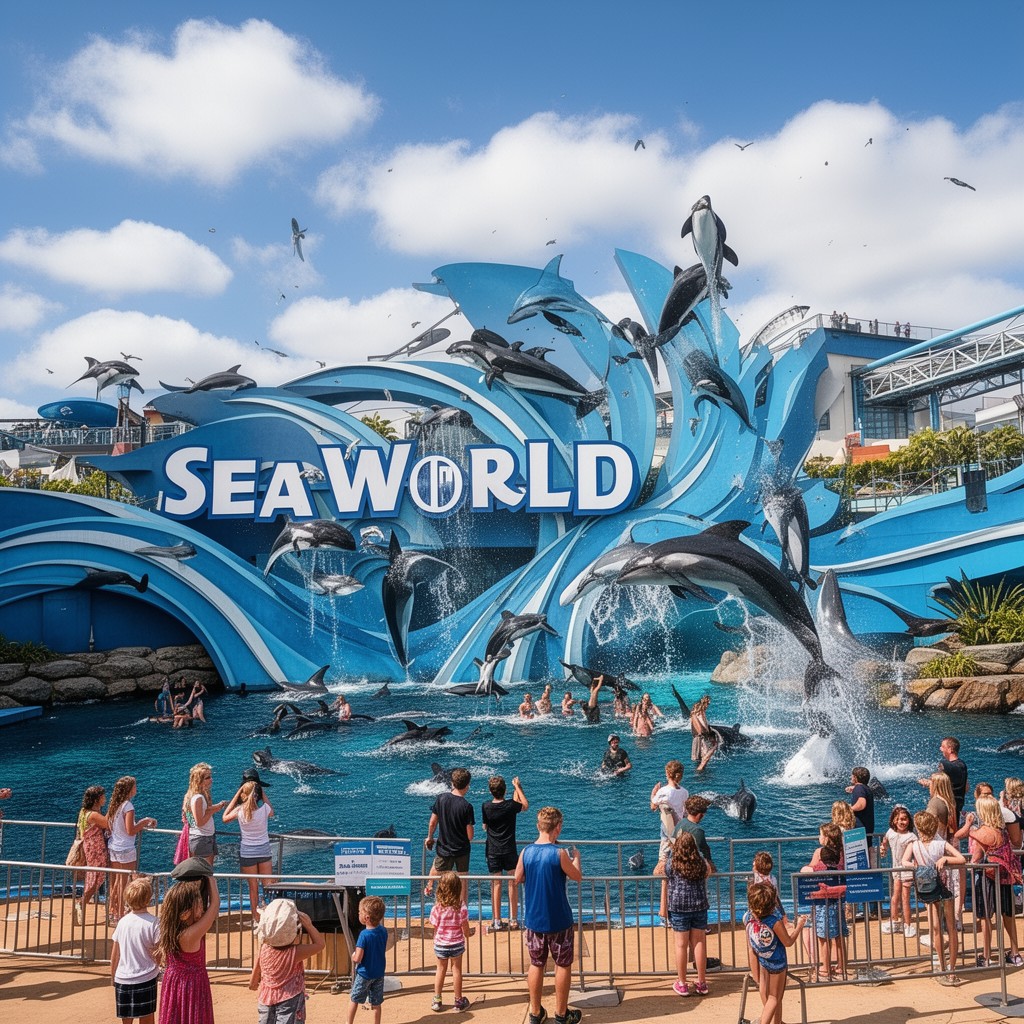 AI-generated illustration of Sea World