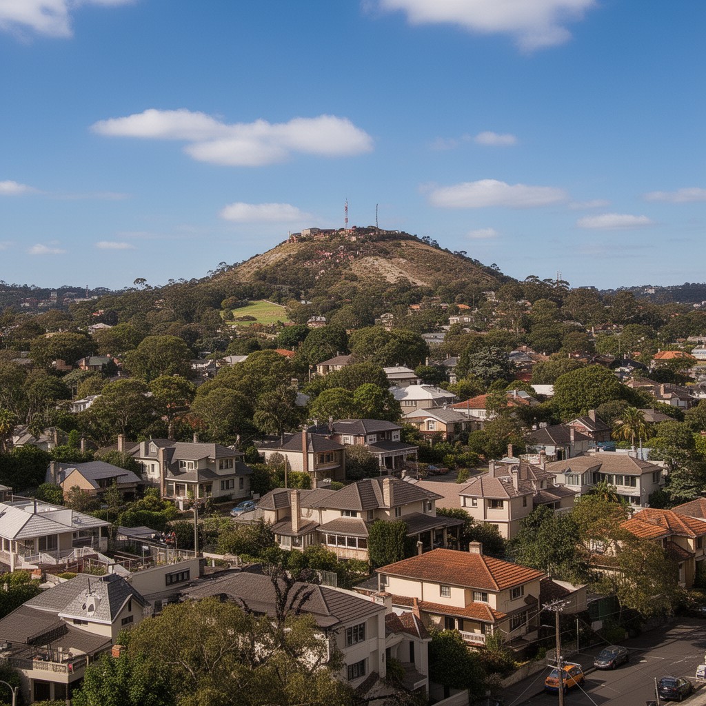AI-generated illustration of Red Hill, Brisbane