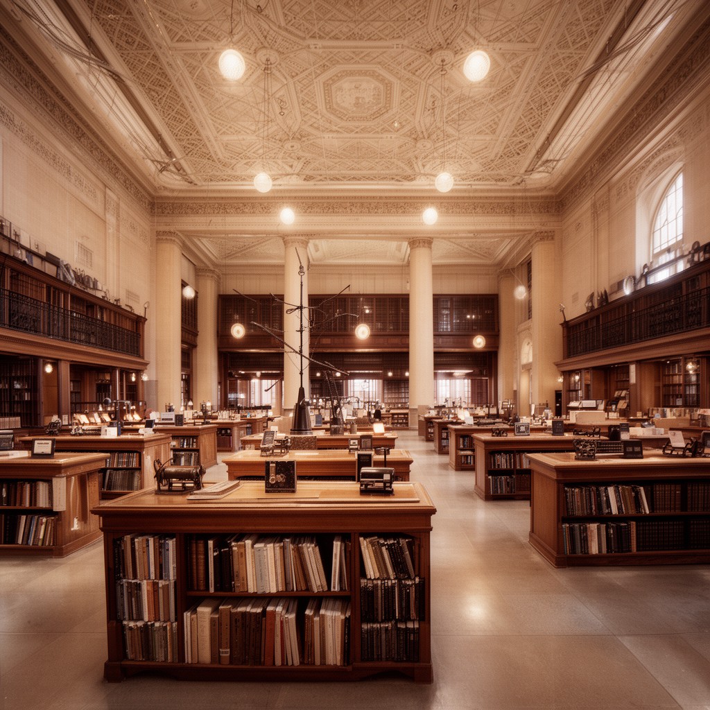 AI-generated illustration of Reading Room