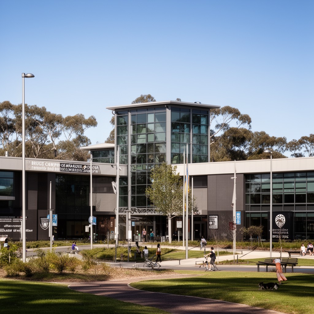 AI-generated illustration of Bruce campus