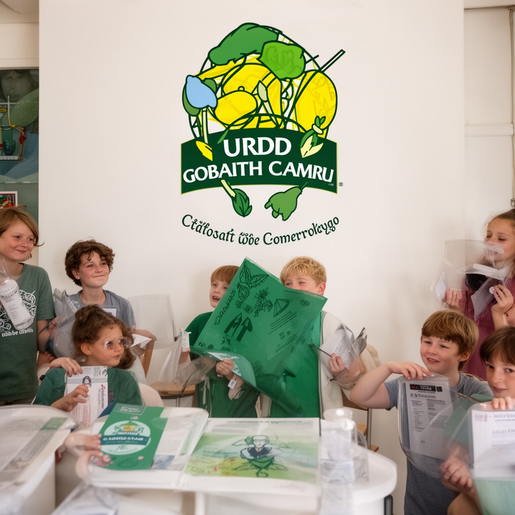 AI-generated illustration of Urdd Gobaith Cymru