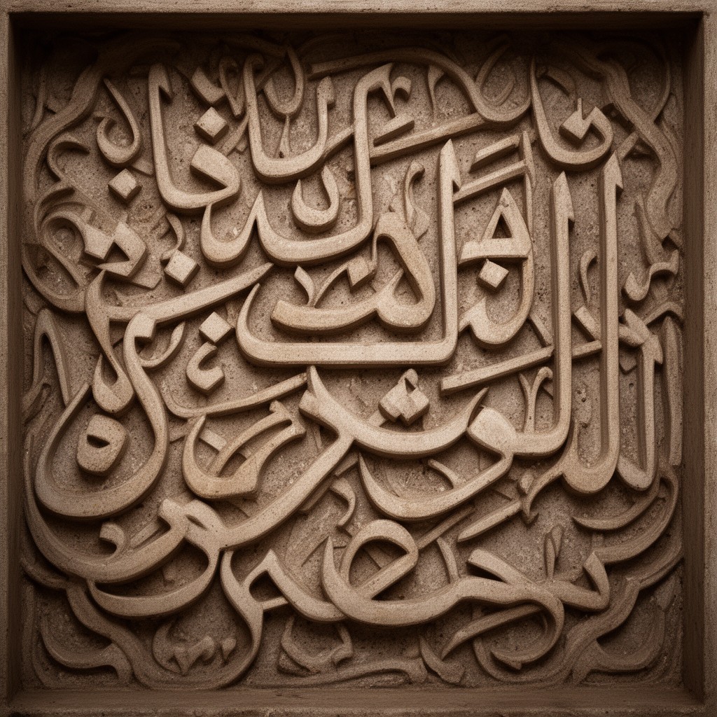 AI-generated illustration of Kufic script