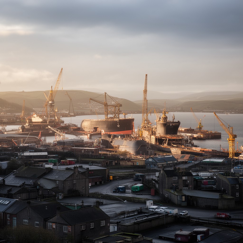 AI-generated illustration of Barrow-in-Furness
