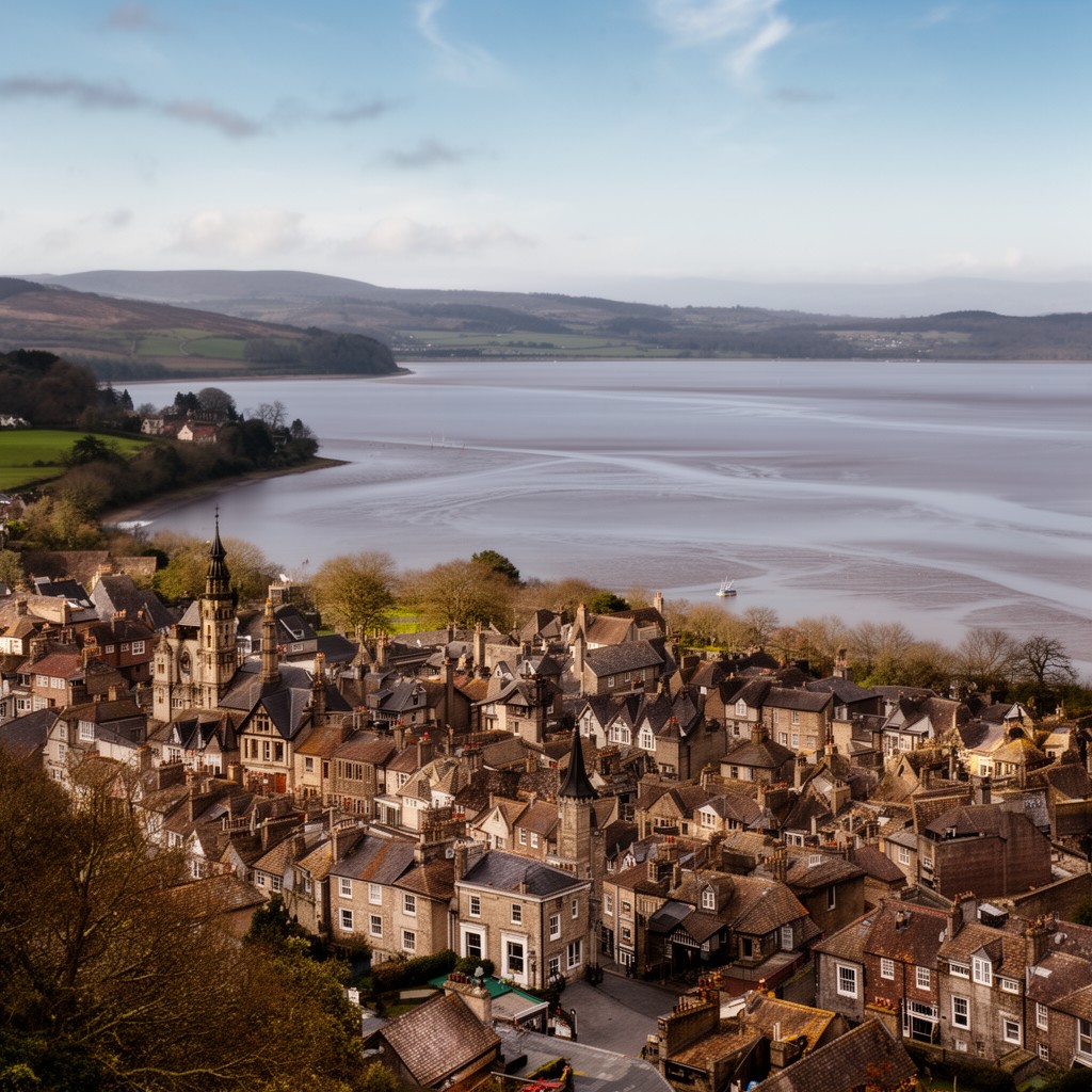 AI-generated illustration of Grange-over-Sands