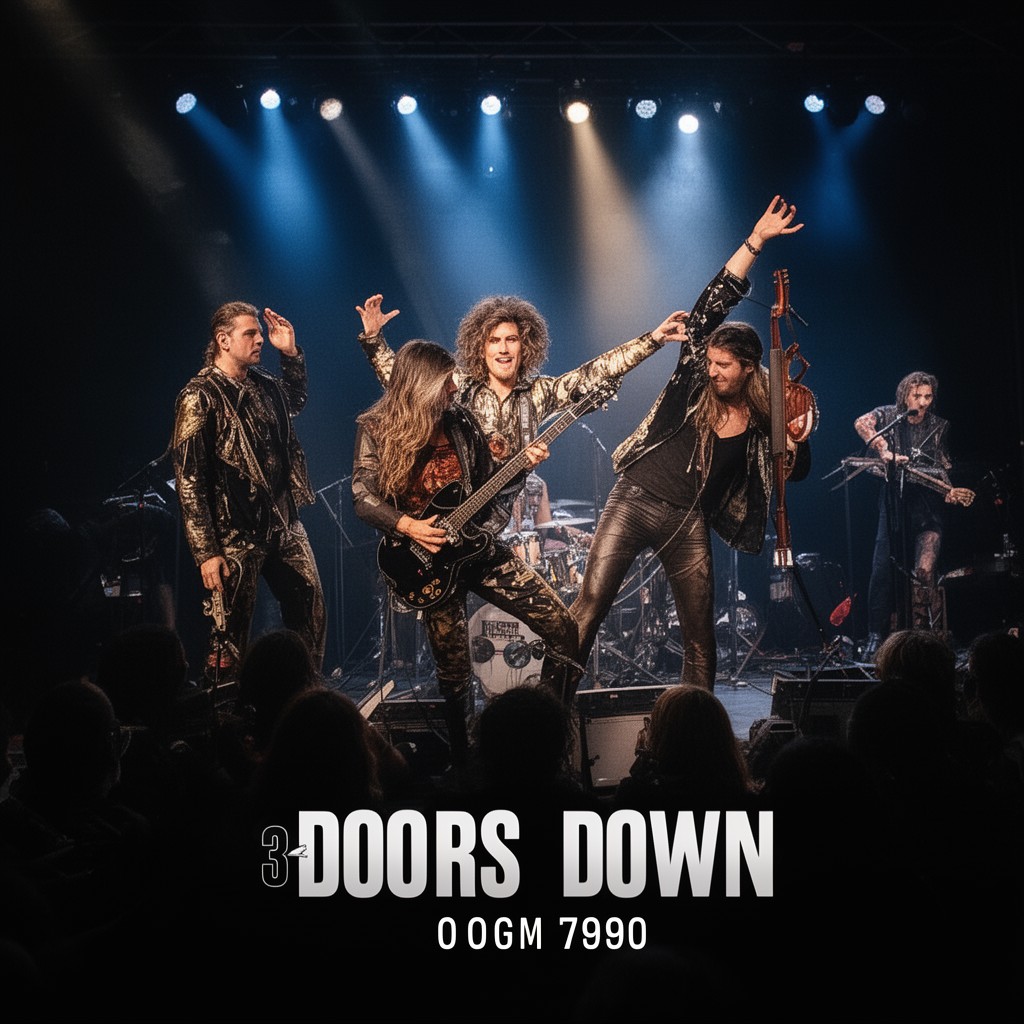 AI-generated illustration of 3 Doors Down