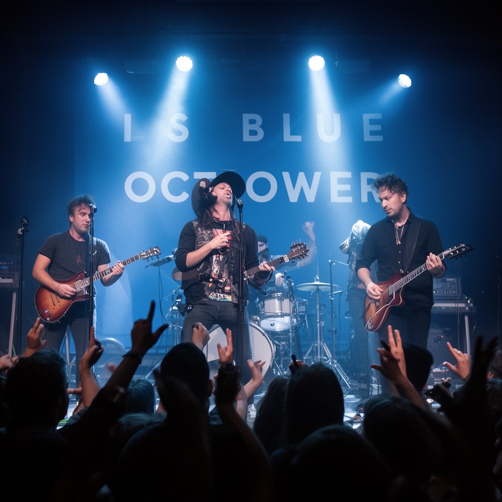 AI-generated illustration of Blue October